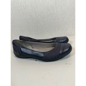 Life Stride Dig Navy Dark Ballet Flats Slip On Women's Size 9.5M Soft Cushion